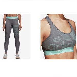 Adidas legging & sports bra matching set